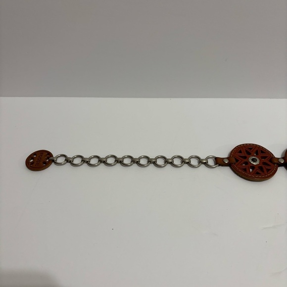 Fossil Multicolor Circle Link Belt - Picture 3 of 7